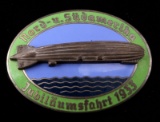 GERMAN WWII ZEPPELIN JUBILAUMSFAHRT 1933 BADGE