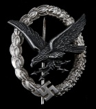 GERMAN WWII LUFTWAFFE RADIO OPERATOR AERIAL BADGE