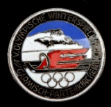 GERMAN WWII 1940 GARMISCH WINTER OLYMPICS BADGE