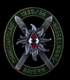 GERMAN WWII HITLERJUGEND ALPINE BAYERN SKI BADGE