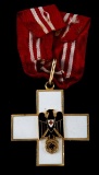 GERMAN WWII 1ST CLASS RED CROSS ENAMELED MEDAL