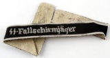 WWII GERMAN WAFFEN SS FALLSCHIRMJAGER OFFICER CUFF