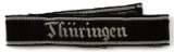 GERMAN WWII WAFFEN SS THURINGEN OFFICER CUFF TITLE