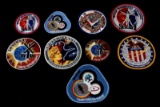 9 NASA APOLLO & SKYLAB ASTRONAUT PATCH LOT