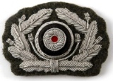GERMAN WWII ARMY OFFICER BULLION VISOR CAP WREATH