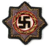 GERMAN WWII ARMY CLOTH GERMAN CROSS IN GOLD