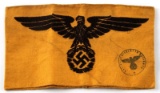 GERMAN WWII ARMY 3RD REICH WERHMACHT EAGLE ARMBAND