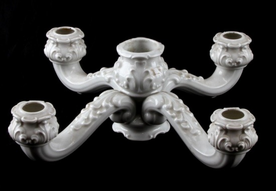 WWII GERMAN SS ALLACH PORCELAIN CANDELABRA