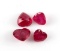 HEART SHAPE RUBY PARCEL OF 4 11.22 CTW WITH COA
