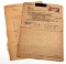 4 RUSSIAN WWII POW CAMP DOCUMENTS & LETTERS 1945