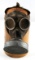 WWII GERMAN MILITARY GAS MASK WITH STRAP