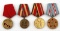 SOVIET ANNIVERSARY AND COMMEMORATIVE MEDAL LOT