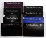 UNITED STATES COIN PROOF SET 1972 TO 1985 LOT OF 8