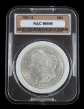 1921 S UNC MINT STATE MORGAN SILVER DOLLAR COIN