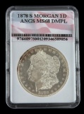 1878 S UNC MINT STATE MORGAN SILVER DOLLAR COIN