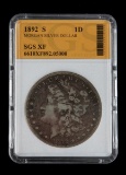 1892 S MORGAN SILVER DOLLAR CIRCULATED VF