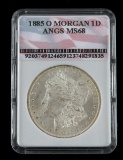 1885 0 MORGAN SILVER DOLLAR COIN UNC MINT STATE