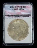 1925 SILVER PEACE DOLLAR UNC MINT STATE COIN