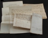 COLLECTION OF FLORIDA 1840'S DOCUMENTS W SLAVE