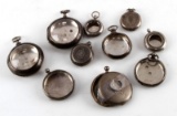 HALLMARK COIN OR PLATED SILVER POCKET WATCH PARTS