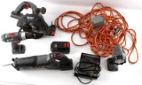 PORTER CABLE CORDLESS TOOL SET & BATTERY CHARGER