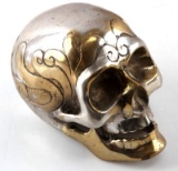 HAND CRAFTED GOTHIC METAL SKULL