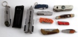 POCKET KNIFE AND MUTLI TOOL VARIOUS LOT OF 10