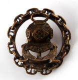 RUSSIAN NAVY DIVE SCHOOL BADGE ANCHOR AND CHAIN
