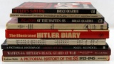 11 GERMAN WWII MILITARY HISTORY BOOK LOT WAFFEN SS