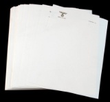 100 SHEETS OF HITLERS PERSONAL EMBOSSED LETTERHEAD