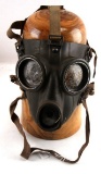 WWII GERMAN MILITARY GAS MASK WITH STRAP