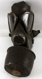 WWII TO VIETNAM ERA RUBBER GAS MASK WITH FILTER
