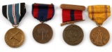 4 ASSORTED US MILITARY SERVICE MEDAL LOT