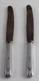 2 GERMAN WWII DINNER KNIFES EAGLE & MAKER STAMPED