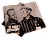 3 HOLOCAUST INMATE PHOTOS FROM AUSCHWITZ CONC CAMP