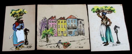 ALICE SCOTT ORIGINAL SIGNED WATERCOLOR PAINTINGS