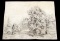 ADOLF HITLER SIGNED 1909 AUSTRIAN RURAL SKETCHING