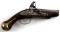 SMALL BELT FLINTLOCK PISTOL IN .45 CAL IRON BRASS