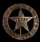 TEXAS RANGER MEXICAN SILVER COIN BADGE