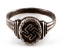 GERMAN WWII SILVER POLITICAL LEADERS RING