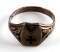 WWII GERMAN REICH SILVER IRON CROSS RECIPIENT RING