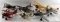 7 DIE CAST FIGHTER PLANE LOT USAAC RED BARON ETC