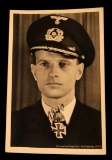 KRIEGSMARINE ACE WOLFGANG LUTH SIGNED PHOTOGRAPH