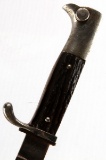 WWII GERMAN ARTILLERY STAG HANDLE BAYONET EIKHORN