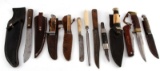 COLLECTION OF 12 ANTIQUE & VINTAGE KNIFE LOT BOWIE