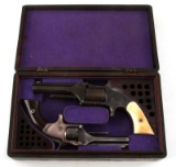 SMITH & WESSON CASED REVOLVER PAIR MODEL 1 1/2 & 1