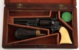 CASED COLT 1855 ROOT PERCUSSION REVOLVER IVORY