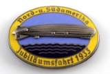 GERMAN 3IRD REICH ZEPPLIN AMERICAS 1933 TOUR BADGE