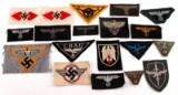 18 GERMAN WWII PATCHES LUFTWAFFE HEER NSFK JUGEND
