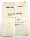 WWII GERMAN THIRD REICH HIMMLER SIGNED LETTER
